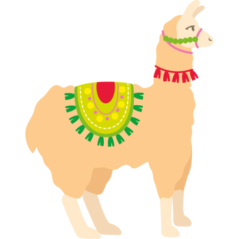 peru llama illustration isolated png
