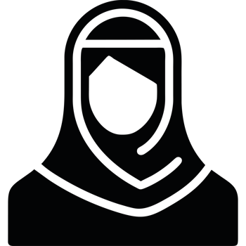 muslim woman icon isolated png