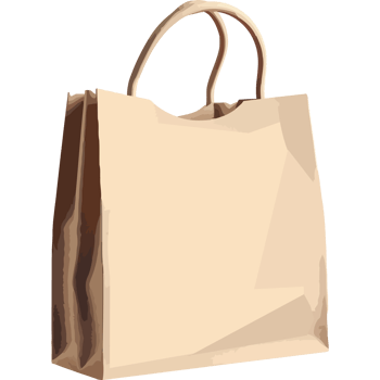 A paper bag icon isolated png