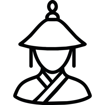 chinese woman icon isolated png