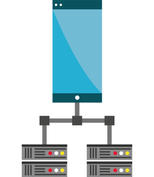 database illustration of phone servers png