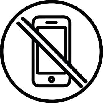 No phone allowed sign png