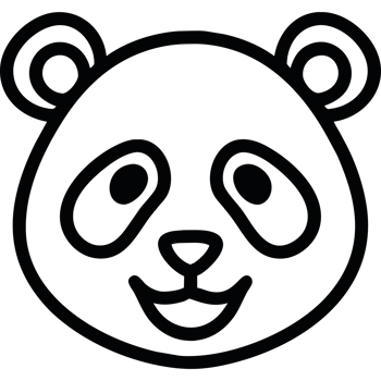 panda face icon png