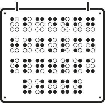A black and white image of a calendar with dots png