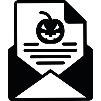 An email with a pumpkin in it png
