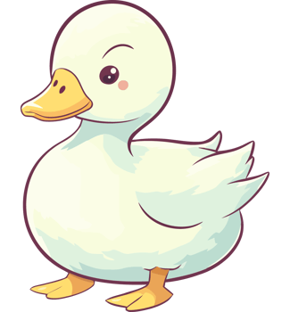 Fluffy swan cheerful happiness icon png