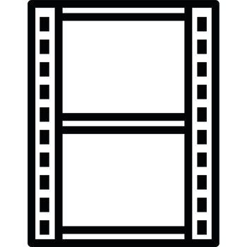 Film strip icon on a transparent background png