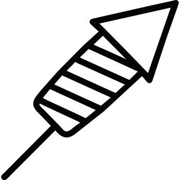 Fireworks icon on a transparent background png