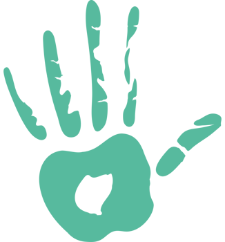 handprint paint color green illustration png