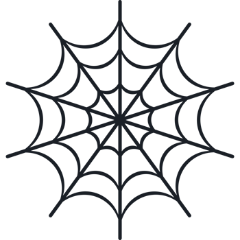 spider web silhouette isolated png