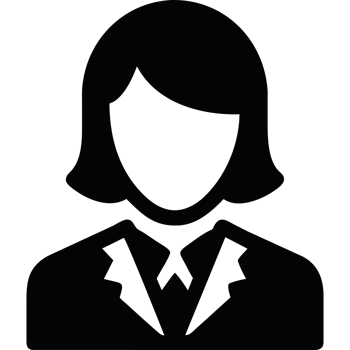 A woman in a suit and tie icon png