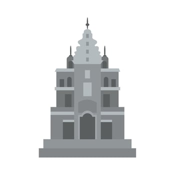indonesia temple illustration isolated vector