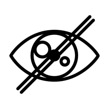 blind eye design illustration isolated vector