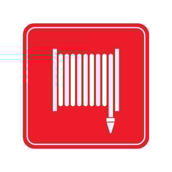 emergency signal of hose icon vector