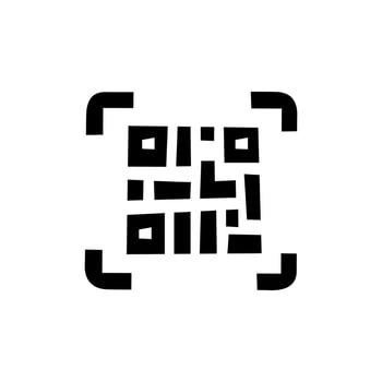 barcode icon, illustration in white background vector