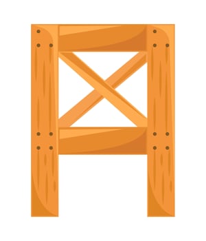 garden wood fence illustration vector