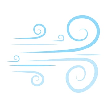 A blue swirl with a white background vector