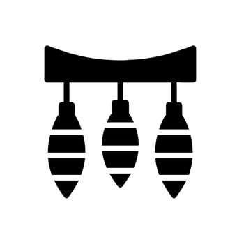 christmas decorations icon vector