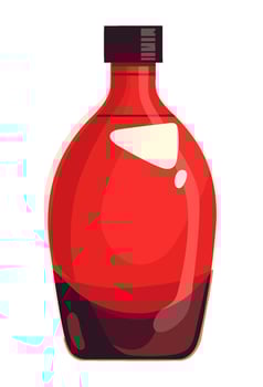 Fresh wine bottle design, celebration and gourmet vector