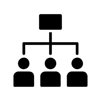 A black and white image of a group of people vector