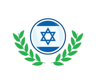 Israeli flag price 1 credit usd 1 vector