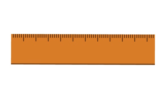 Ruler icon Measuring Tool on a white background vector