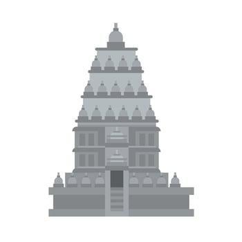 An illustration of a temple in india vector