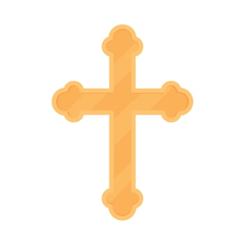 A cross icon in a flat style vector