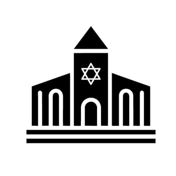 The church of the holy temple in israel vector