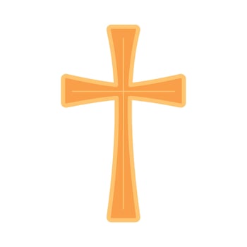 A cross icon in a flat style vector