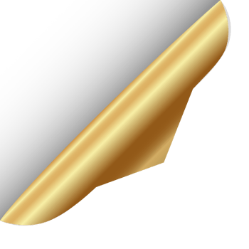 Golden page corner png
