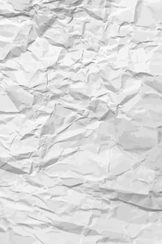 White clean crumpled paper vector