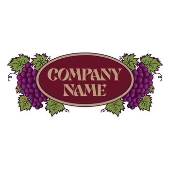 Wine industry badge vector