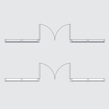 Illustration Design of door and window icon. door and window icon seen from above. vector
