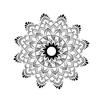 Lineal mandala background concept Artwork vector