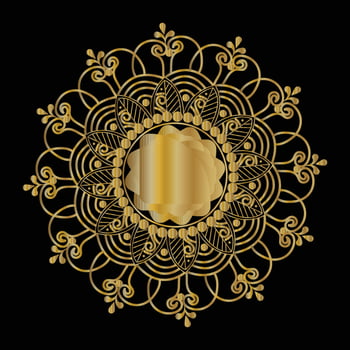 Flower luxury mandala vector