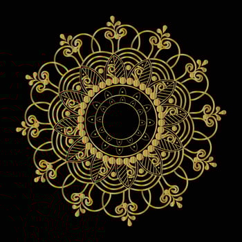 Flower luxury mandala background vector