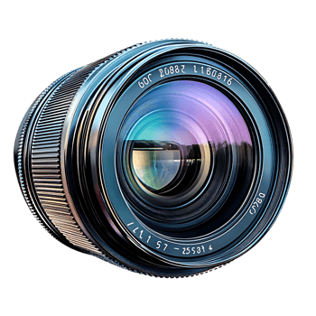 A Close Up of a Camera Lens with a Transparent Background png