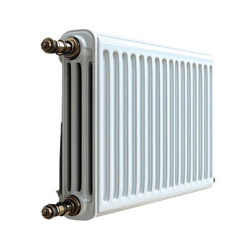White Cast Iron Radiator with Transparent Background, Elegant Heating Solution for Modern Homes png