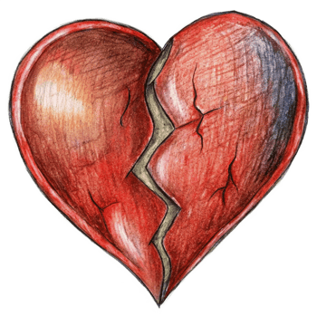 Shattered Heart Illustration png