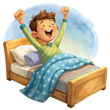 Joyful Boy Starting His Day png