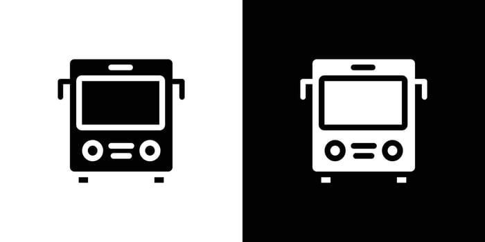 Bus icon logo set vector