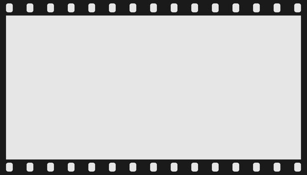 A film strip with a black border on a white background vector