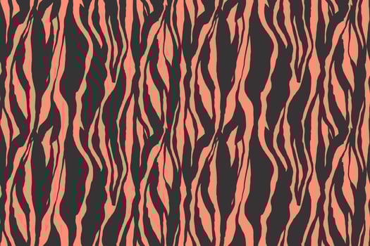 Zebra skin texture, wildlife fur abstract seamless pattern. Savannah animal stylish stripes background perfect for textile, print, fashion vector