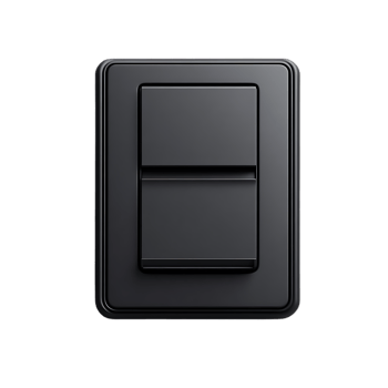 Modern Black Toggle Switch with Transparent Background png