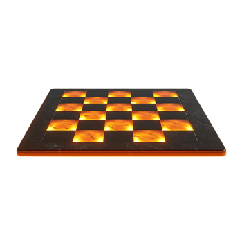 Illuminated Chessboard Glowing with a Transparent Background png