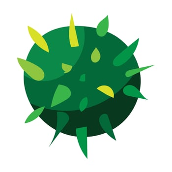 Spiny Green Chestnut Fruit Autumn Chestnut Tree vector