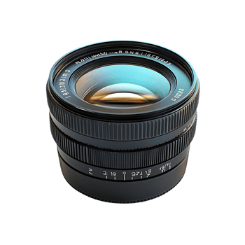 Camera Lens with a Transparent Background, Perfect for Photography and Videography png