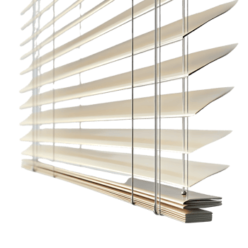 Cream-Colored Venetian Blinds with a Transparent Background for Modern Interiors png