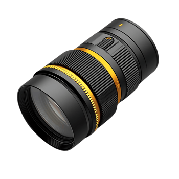 Professional Camera Lens with Transparent Background, Golden Accents, and Sharp Focus for Stunning Photography png